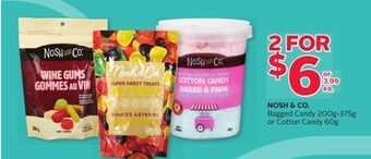 Rexall Nosh & co. bagged candy 200g-375g or cotton candy 60g offer