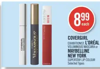 Shoppers Drug Mart Covergirl exhibitionist, l'oréal voluminous mascara or maybelline new york superstay lip colour offer