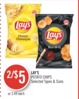Shoppers Drug Mart Lay's potato chips offer