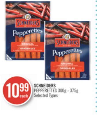 Shoppers Drug Mart Schneiders pepperettes offer