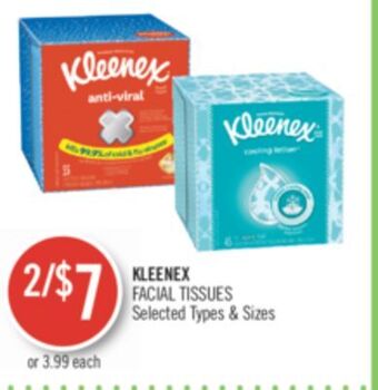 Shoppers Drug Mart Kleenex facial tissues offer