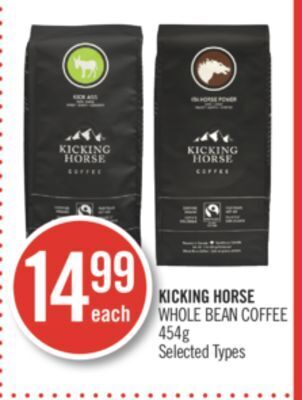 Shoppers Drug Mart Kicking horse whole bean coffee offer