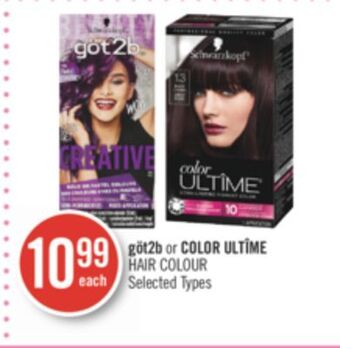 Shoppers Drug Mart Göt2b or color ultîme hair colour offer