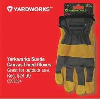 PartSource Yarkworks suede canvas lined gloves offer
