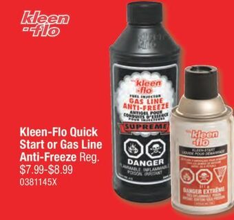PartSource Kleen-flo quick start or gas line anti-freeze offer