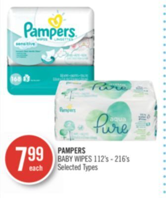 Shoppers Drug Mart Pampers baby wipes offer