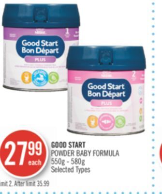 Shoppers Drug Mart Good start powder baby formula offer