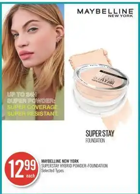 Shoppers Drug Mart Maybelline new york superstay hybrid powder-foundation offer