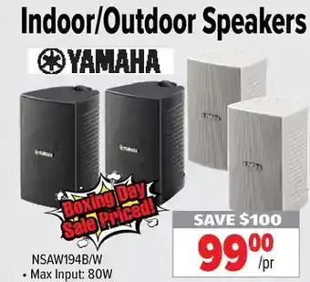 2001 Audio Video Indoor/outdoor speakers offer