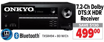 2001 Audio Video Onkyo 7.2-ch dolby dts:x hdr receiver offer