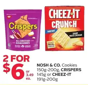 Rexall Nosh & co. cookies, crispers or cheez-it offer