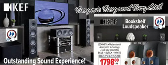 2001 Audio Video Kef bookshelf loudspeaker offer