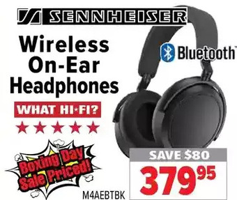2001 Audio Video Sennheiser wireless on-ear headphones offer