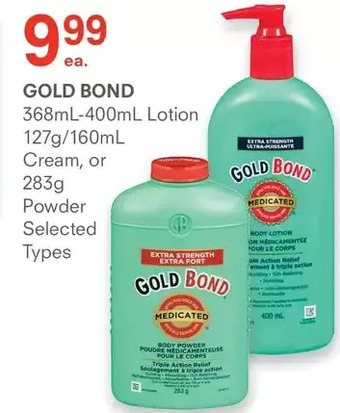 IDA Pharmacy Gold bond lotion, cream, or powder offer