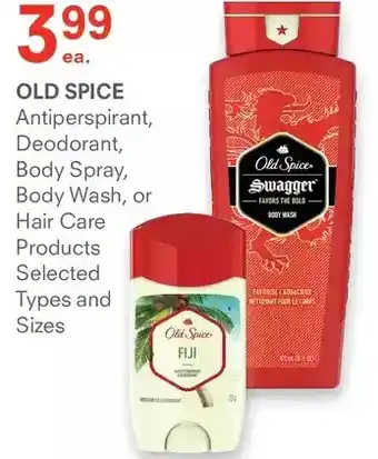 IDA Pharmacy Old spice antiperspirant, deodorant, body spray, body wash or hair care products offer