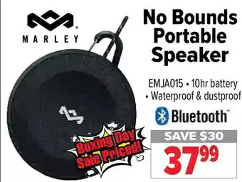 2001 Audio Video Marley no bounds portable speaker offer