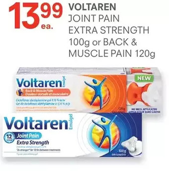 IDA Pharmacy Voltaren joint pain extra strength or back muscle pain offer
