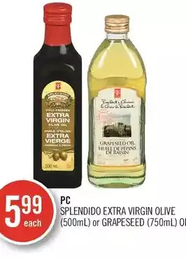 Shoppers Drug Mart Pc splendido extra virgin olive or grapeseed oil offer
