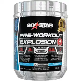 Walmart Six star pre-workout explosion powder offer