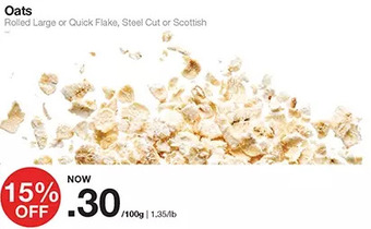 Bulk Barn Oats offer
