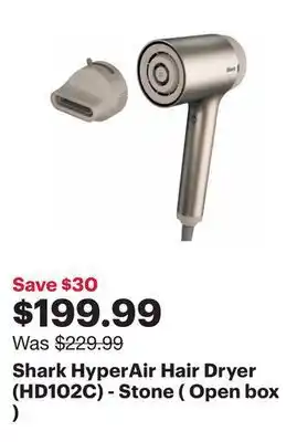 Best Buy Shark hyperair hair dryer (hd102c) - stone ( open box ) offer