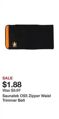 Sport Chek Saunatek os5 zipper waist trimmer belt offer