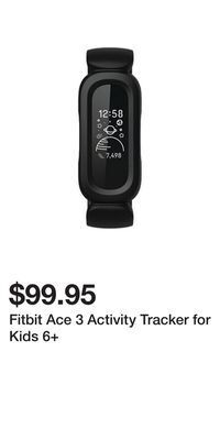 Sport Chek Fitbit ace 3 activity tracker for kids 6+ offer