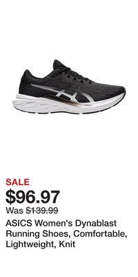 Sport Chek Asics women's dynablast running shoes, comfortable, lightweight, knit offer