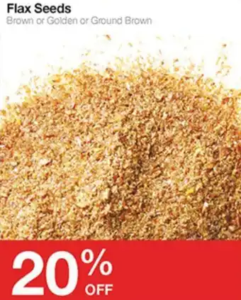 Bulk Barn Flax seeds brown or golden or ground brown offer