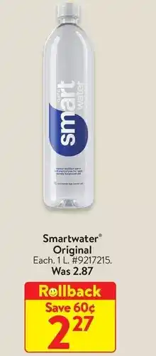 Walmart Smartwater original offer