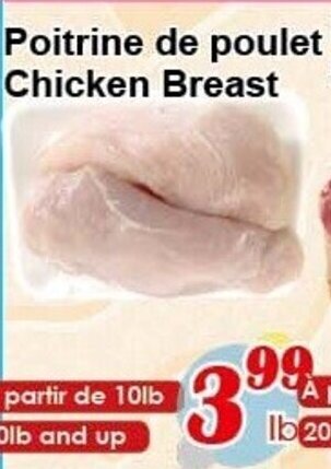Poitrine de poulet chicken breast