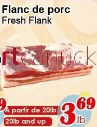 Marche C&T Flanc de porc fresh flank offer