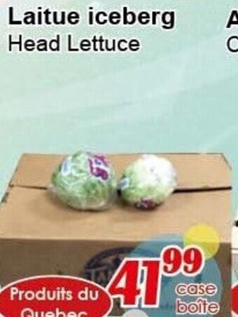 Marche C&T Laitue iceberg head lettuce offer