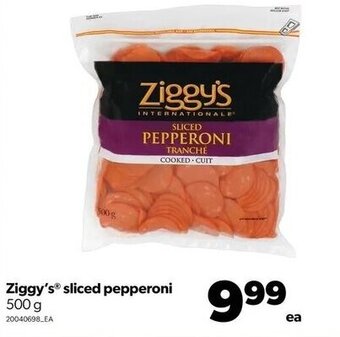 Real Canadian Superstore Ziggy's sliced pepperoni 500g offer