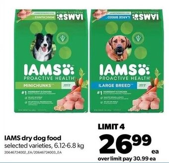 Real Canadian Superstore IAMS dry dog food 6.12-6.8 kg offer