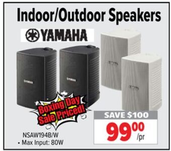 2001 Audio Video Yamaha indoor/outdoor speakers offer