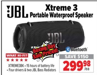 2001 Audio Video Jbl xtreme 3 portable waterproof speaker offer