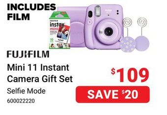Visions Electronics Fujifilm mini 11 instant camera gift set offer