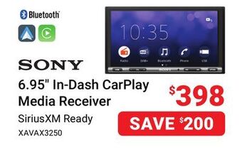 Visions Electronics Sony 6.95" in-dash carplay media receiver offer