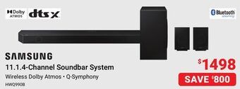 Visions Electronics Samsung 11.1.4-channel soundbar system offer