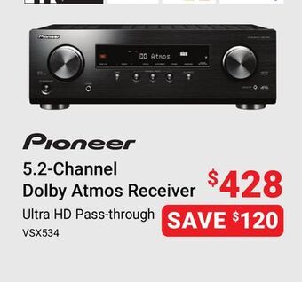 Visions Electronics Pioneer 5.2-channel dolby atmos receiver offer