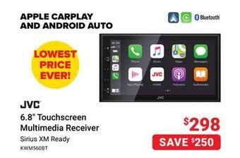 Visions Electronics Jvc 6.8" touchscreen multimedia receiver offer