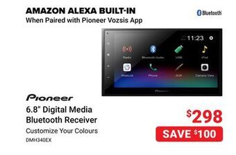 Visions Electronics Pioneer 6.8" digital media bluetooth receiver offer