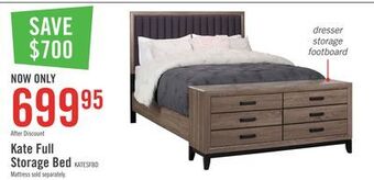 The Brick Kate full storage bed - grey offer