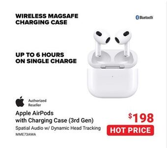 Visions Electronics Apple airpods with charging case (3rd gen) offer