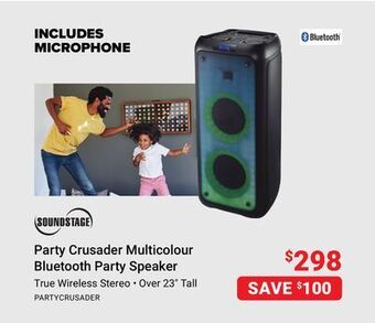 Visions Electronics Soundstage party crusader multicolour bluetooth party speaker offer