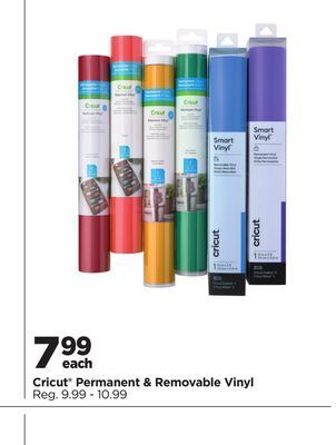 Michaels Cricut® permanent & removable vinyl offer