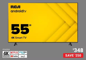 Visions Electronics Rca 55" 4k smart tv offer