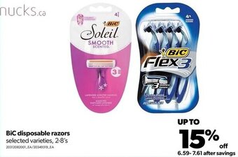 Real Canadian Superstore Bic disposable razors 2-8's offer