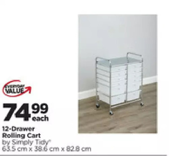 Michaels 12-drawer rolling cart offer